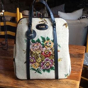 Lark Vintage Needle Point Bag